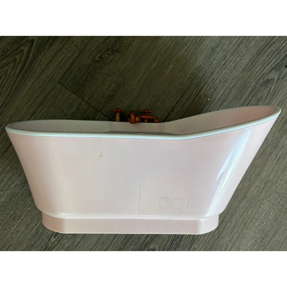 Our Generation Doll or Parrot Bird Pink Bathtub Water Tub Bath Sound Effects